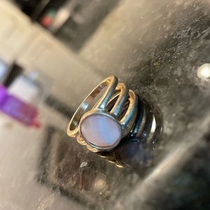 Gold ring with stone